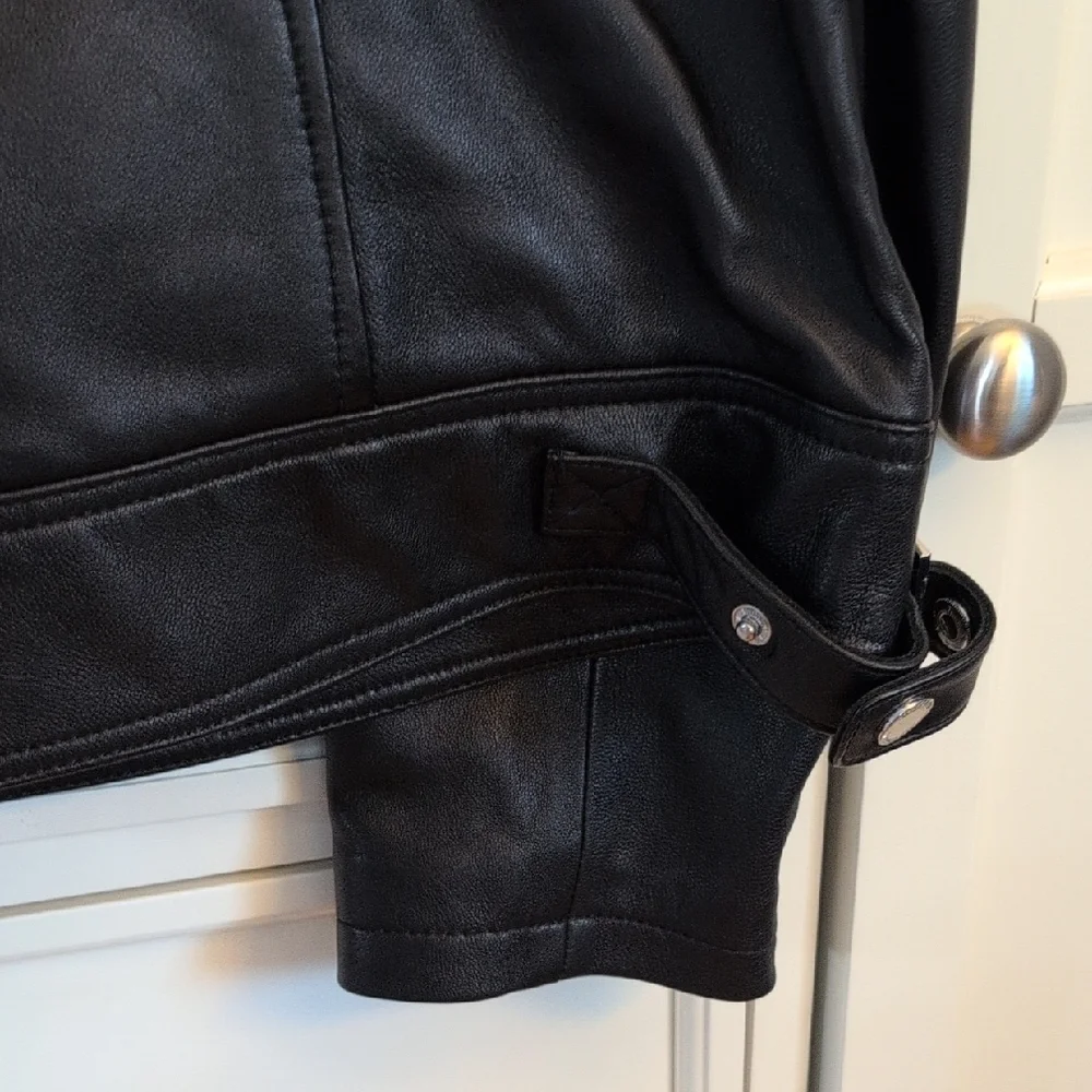Michael Kors Black Leather Jacket - Picture 11 of 11